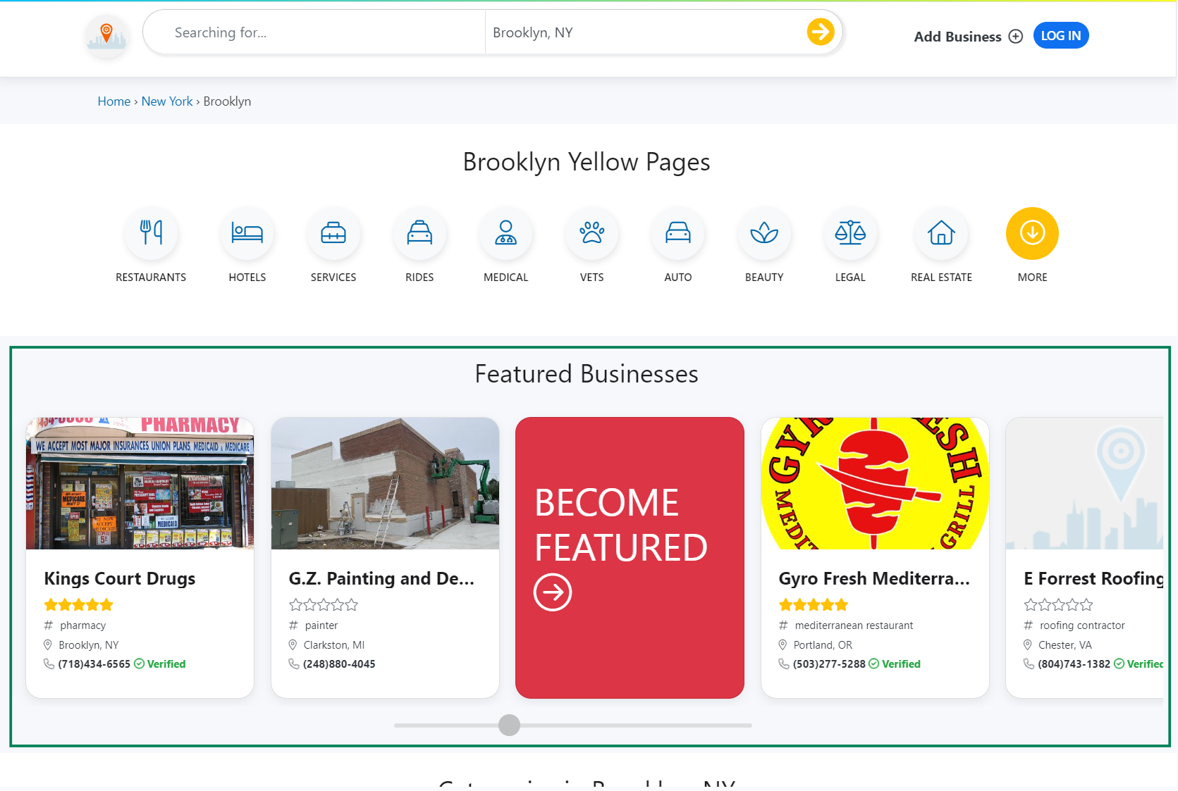 city pages ad placement